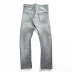DSQUARED2 Sexy Twist Jeans Grey Paint Splatter Distressed Stretch Denim Made in Italy Mens IT42