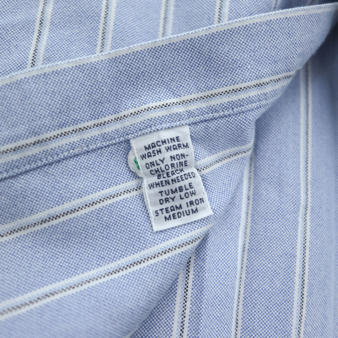 Ralph Lauren 90年代 オックスフォード 長袖 ストライプシャツ L ブルー ボタンダウン スモールポニー ロゴ 刺繍