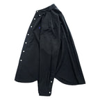Ralph Lauren 90s Vintage Long-Sleeve Button-Down Shirt, XL, Black, Small Pony Logo Embroidery, Classic Fit, Silk Blend