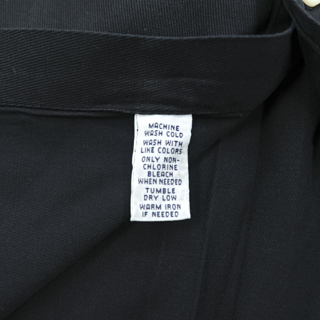 Ralph Lauren 90s Vintage Long-Sleeve Button-Down Shirt, XL, Black, Small Pony Logo Embroidery, Classic Fit, Silk Blend
