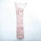 1017 ALYX 9SM x blackmeans Pink Shredded Distressed Fringe Denim Jeans Made in Italy