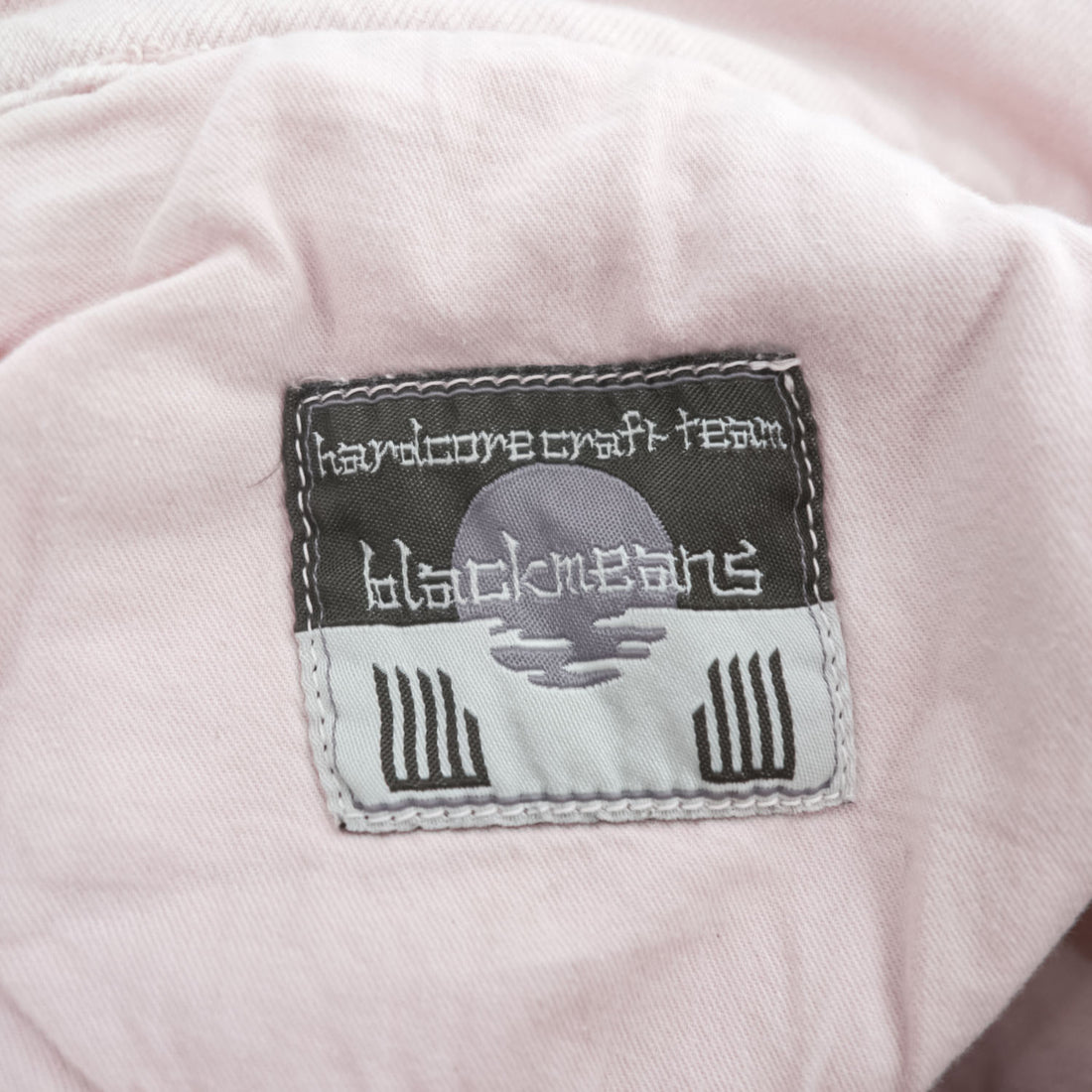 1017 ALYX 9SM x blackmeans Pink Shredded Distressed Fringe Denim Jeans Made in Italy