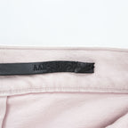 1017 ALYX 9SM x blackmeans Pink Shredded Distressed Fringe Denim Jeans Made in Italy