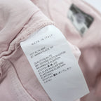 1017 ALYX 9SM x blackmeans Pink Shredded Distressed Fringe Denim Jeans Made in Italy