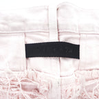 1017 ALYX 9SM x blackmeans Pink Shredded Distressed Fringe Denim Jeans Made in Italy