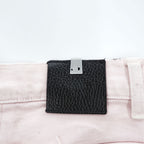 1017 ALYX 9SM x blackmeans Pink Shredded Distressed Fringe Denim Jeans Made in Italy