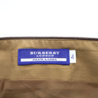 Burberry London Blue Label Nova Check Wool Wrap Skirt Women’s Size 36 Brown Pleated Belt FLF74-520 Japan