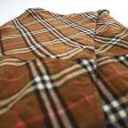 Burberry London Blue Label Nova Check Wool Wrap Skirt Women’s Size 36 Brown Pleated Belt FLF74-520 Japan