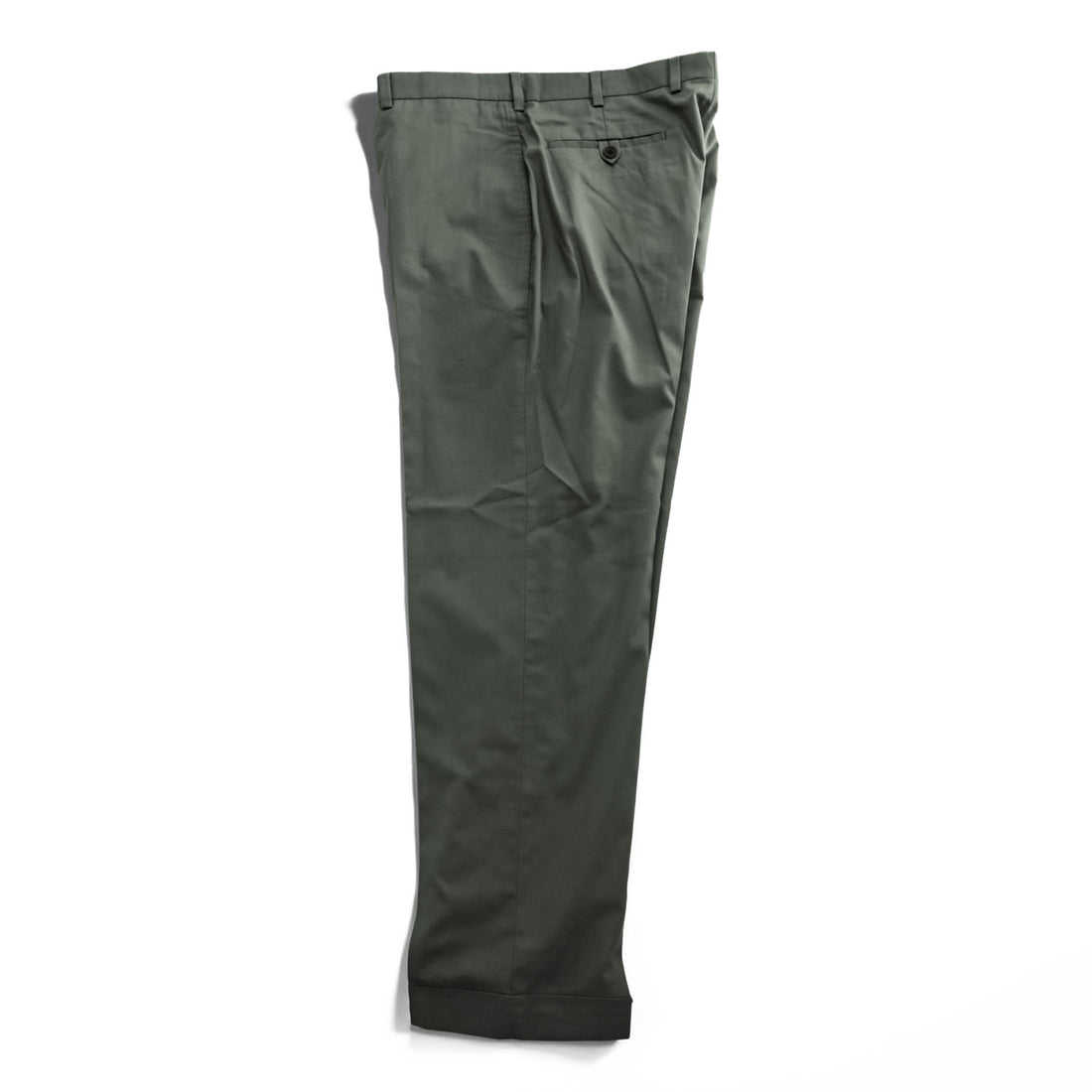 Brooks Brothers Slacks Pants L Grey Double Cuff BROOKSCOOL POPLIN
