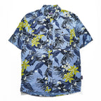Patagonia M’s Steersman Shirt STY52931SP17 Blue Floral Tropical Organic Cotton Short Sleeve Button Up
