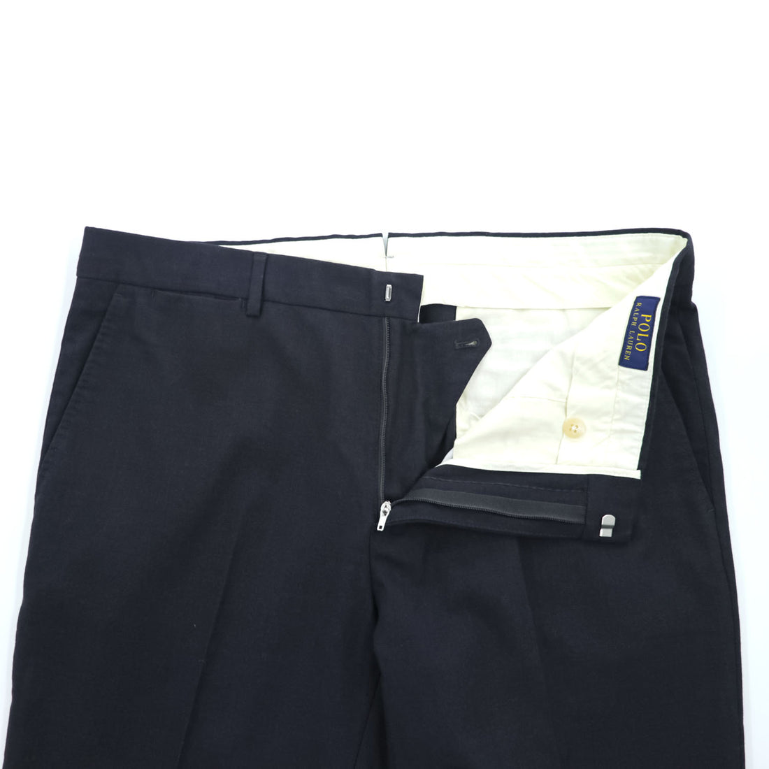 Polo Ralph Lauren Wool Blend Dress Pants Men’s 36/33 Navy Black Made in Portugal Stretch Trousers