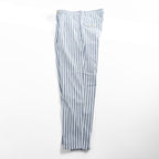 Polo Ralph Lauren 90年代 ヴィンテージ ワイド ストライプ スラックス パンツ L ブルー ホワイト 2タック プリーツ THE CLASSIC GOLF PANT