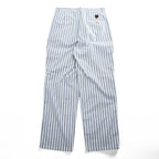 Polo Ralph Lauren 90年代 ヴィンテージ ワイド ストライプ スラックス パンツ L ブルー ホワイト 2タック プリーツ THE CLASSIC GOLF PANT