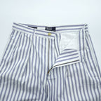 Polo Ralph Lauren 90年代 ヴィンテージ ワイド ストライプ スラックス パンツ L ブルー ホワイト 2タック プリーツ THE CLASSIC GOLF PANT