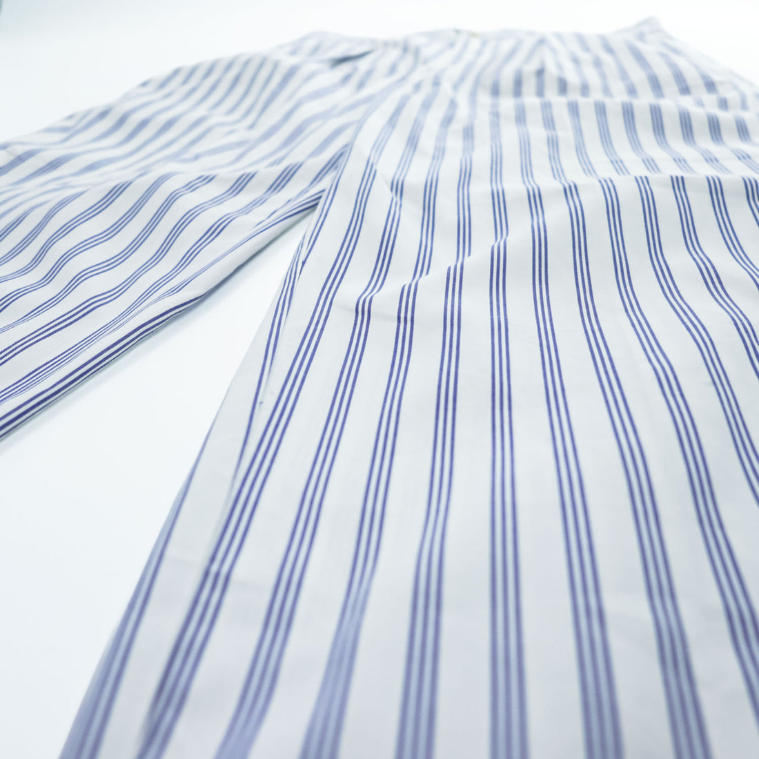 Polo Ralph Lauren 90年代 ヴィンテージ ワイド ストライプ スラックス パンツ L ブルー ホワイト 2タック プリーツ THE CLASSIC GOLF PANT