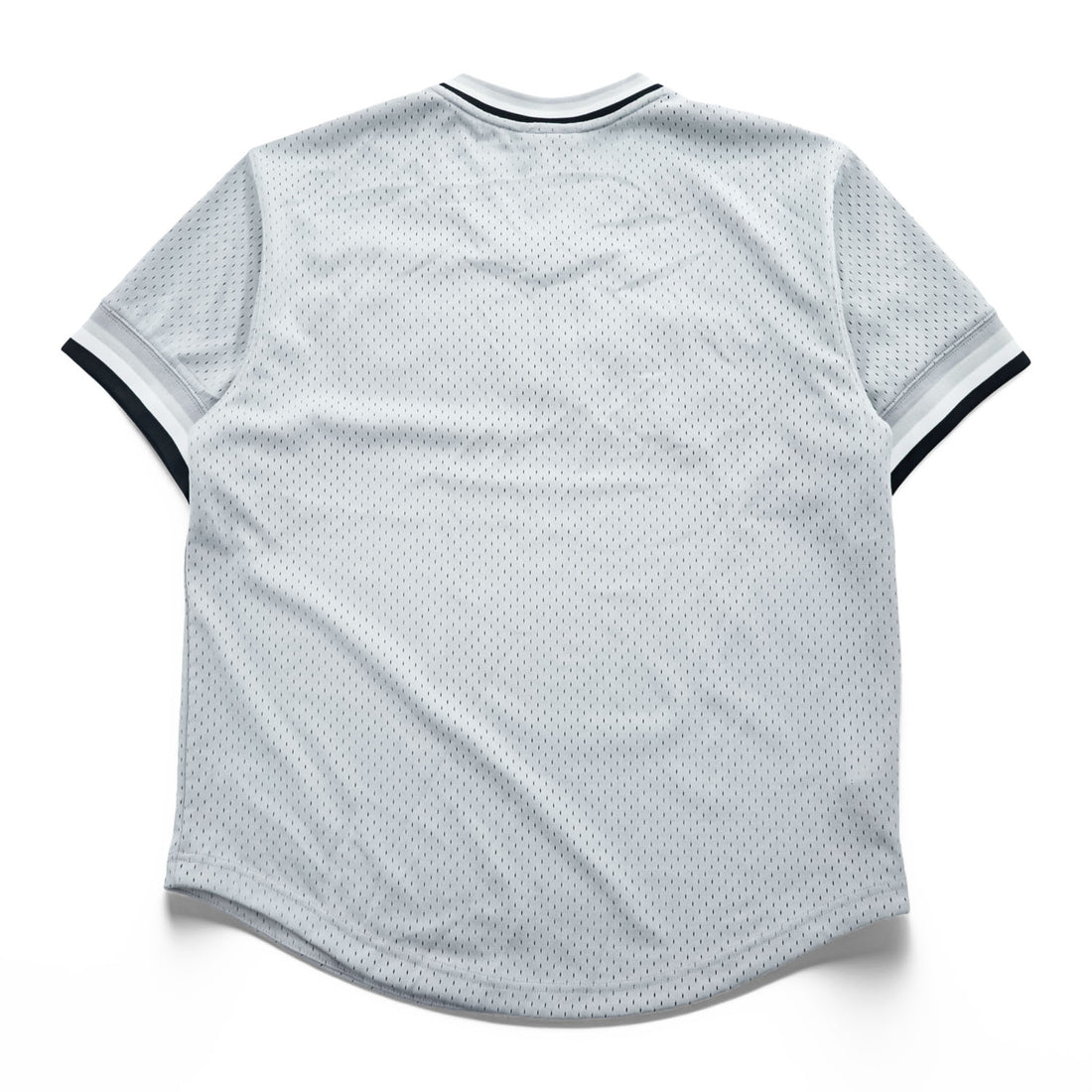 Mitchell & Ness メッシュ ゲームシャツ Vネック Tシャツ L グレー COOPERSTOWN COLLECTION MLB CHICAGO