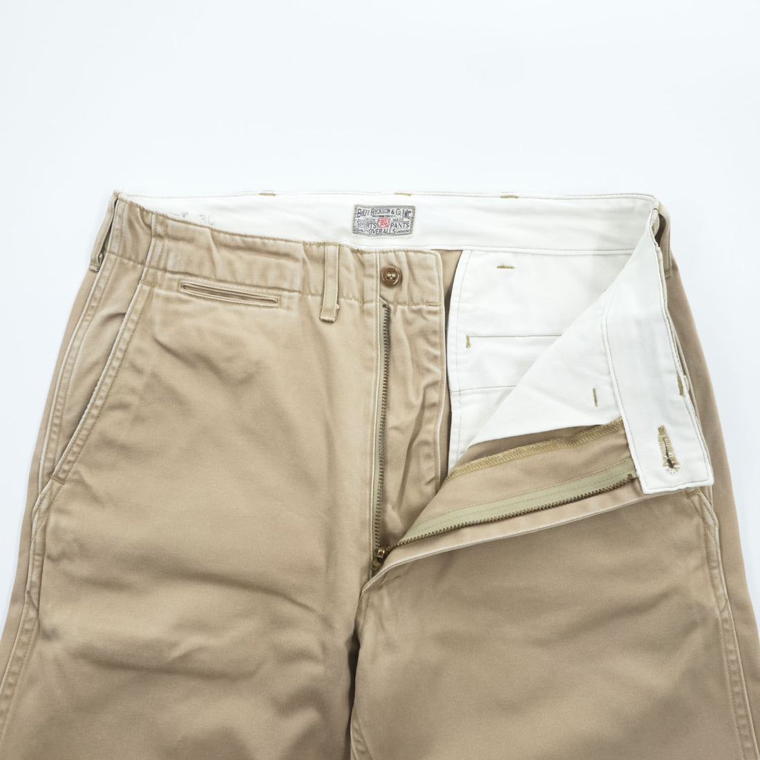 BUZZ RICKSON'S Japan-Made Military Chino Pants, Size M, Beige, Original Spec BR40025