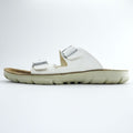 BIRKENSTOCK German-made sandals, US size 8.5, white, Arizona.