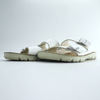 BIRKENSTOCK German-made sandals, US size 8.5, white, Arizona.