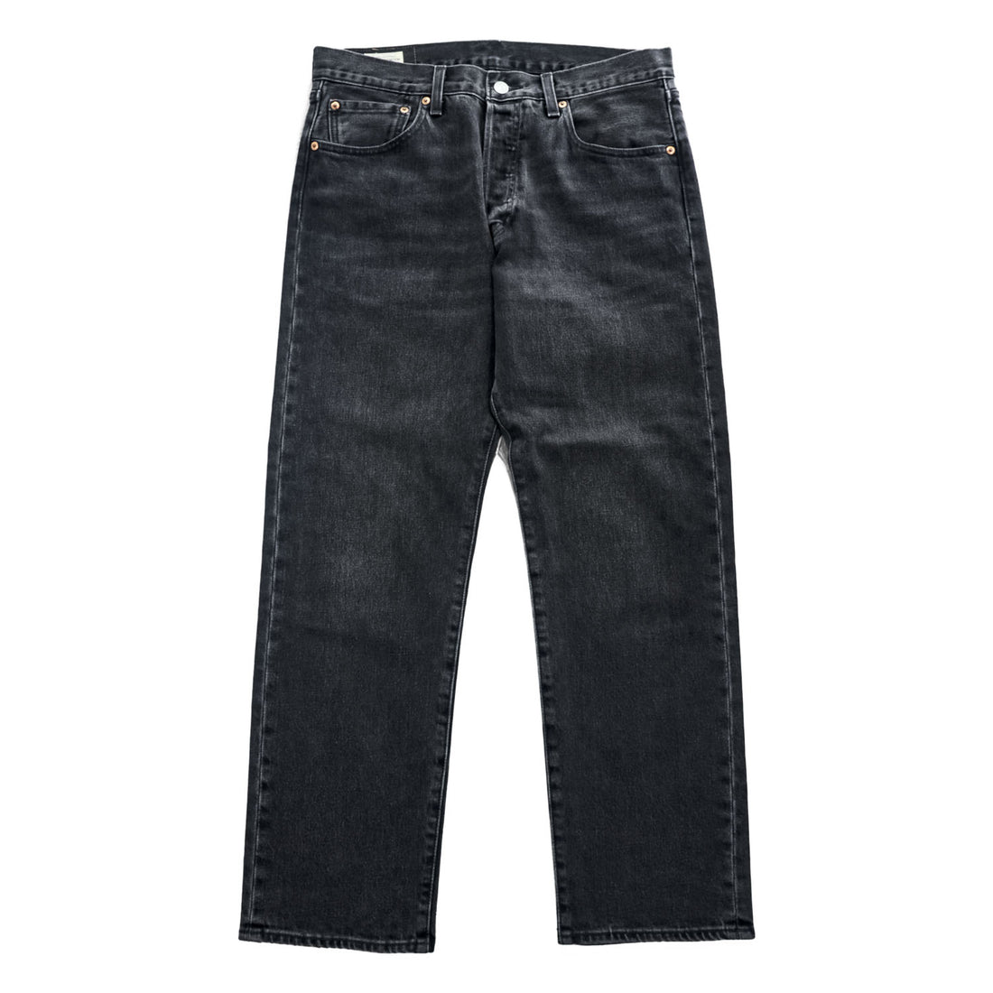 Levi's 501 '93 CROP JEANS ビッグE デニムパンツ ジーンズ W32 ブラック レザーパッチ ボタンフライ PREMIUM 29098-0000