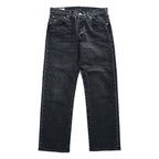 Levi's 501 '93 CROP JEANS ビッグE デニムパンツ ジーンズ W32 ブラック レザーパッチ ボタンフライ PREMIUM 29098-0000