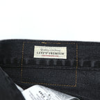 Levi's 501 '93 CROP JEANS ビッグE デニムパンツ ジーンズ W32 ブラック レザーパッチ ボタンフライ PREMIUM 29098-0000