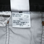 Levi's 501 '93 CROP JEANS ビッグE デニムパンツ ジーンズ W32 ブラック レザーパッチ ボタンフライ PREMIUM 29098-0000