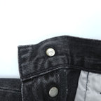 Levi's 501 '93 CROP JEANS ビッグE デニムパンツ ジーンズ W32 ブラック レザーパッチ ボタンフライ PREMIUM 29098-0000