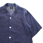 Needles カバナシャツ Cabana Shirt オープンカラー 半袖 シャツ M ネイビー 総柄 ペイズリー 開襟 日本製