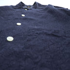 Needles カバナシャツ Cabana Shirt オープンカラー 半袖 シャツ M ネイビー 総柄 ペイズリー 開襟 日本製