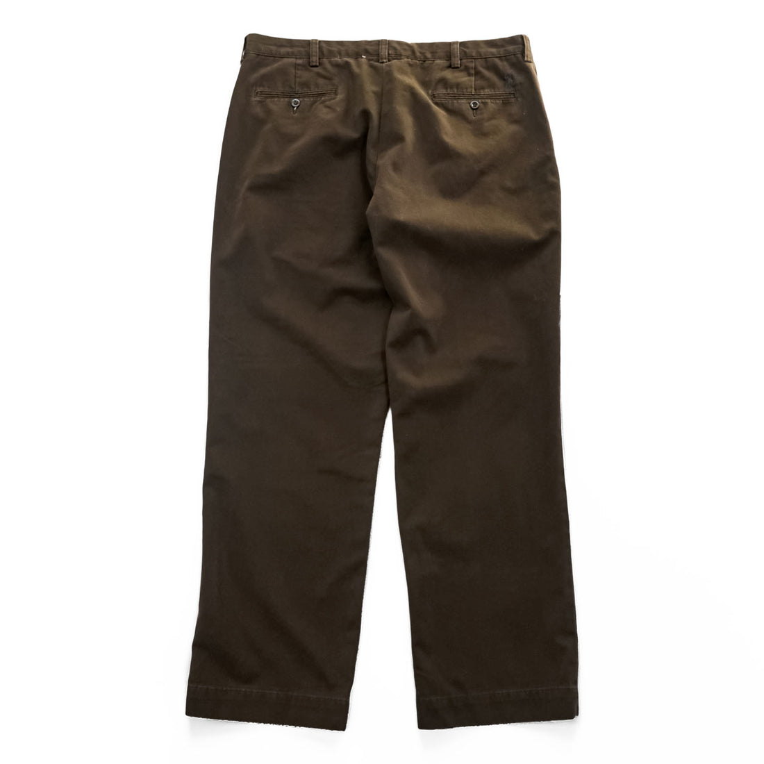 Polo Ralph Lauren 90s Vintage Polo Chino Pants, Size L, Brown, Wide Fit, Small Pony Logo Embroidery, PROSTON PANT, Tapered