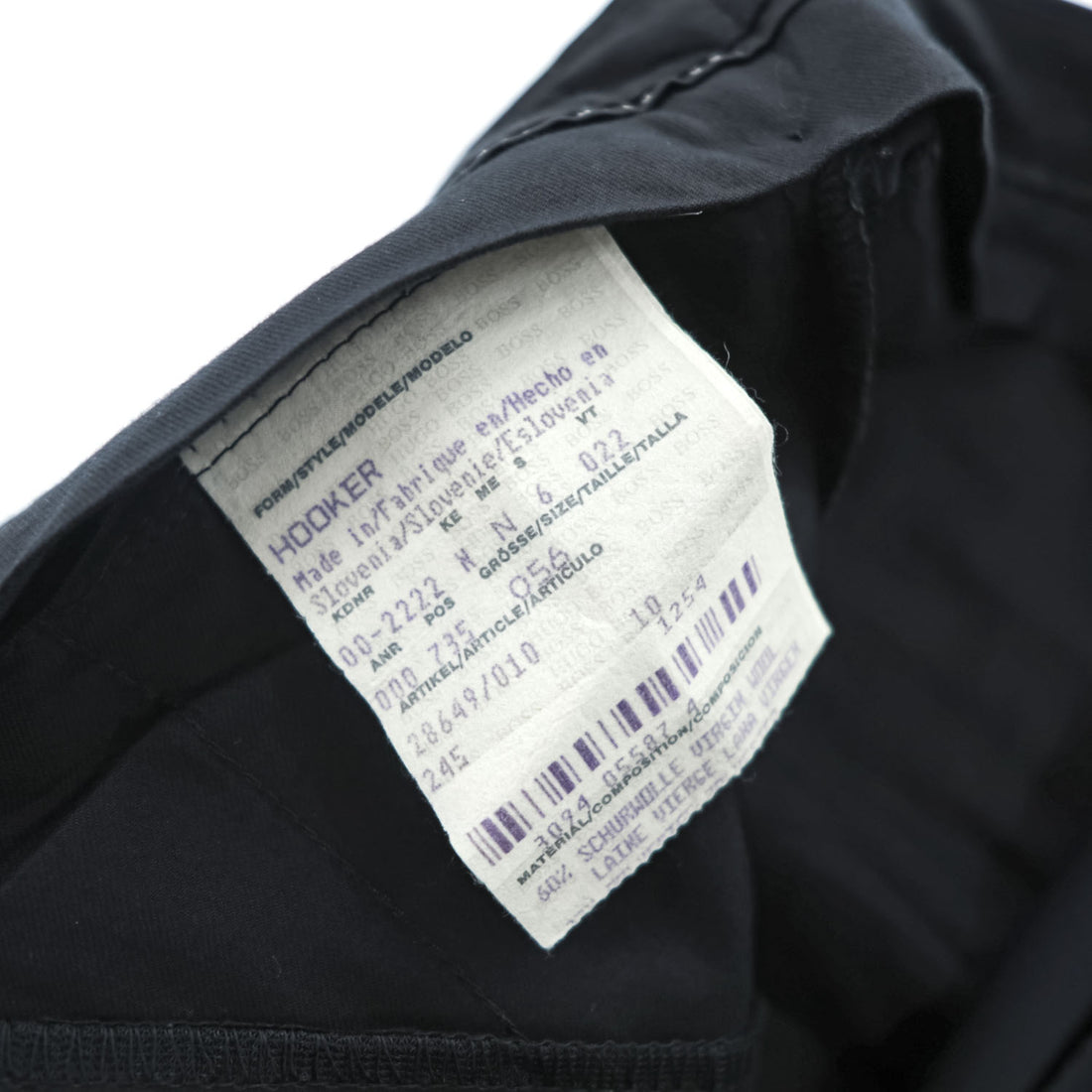 HUGO BOSS Slacks Pants XL Black Wide Tuck Pleated Double Cuff