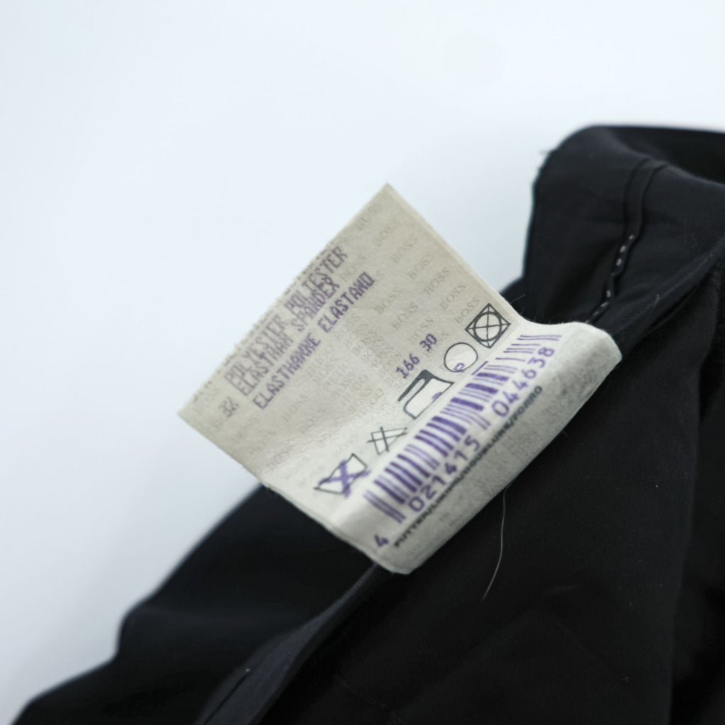 HUGO BOSS Slacks Pants XL Black Wide Tuck Pleated Double Cuff