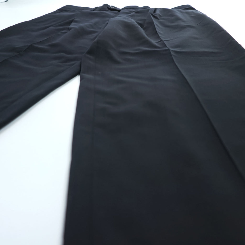 HUGO BOSS Slacks Pants XL Black Wide Tuck Pleated Double Cuff