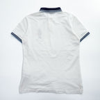 Polo Ralph Lauren ポロベア ポロシャツ S ホワイト CUSTOM SLIM FIT リブライン 鹿の子