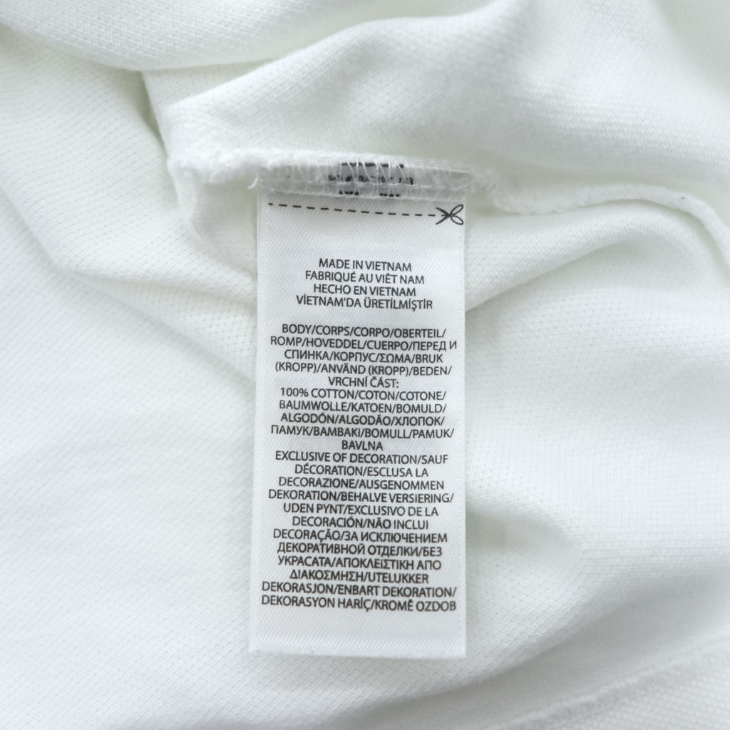 Polo Ralph Lauren ポロベア ポロシャツ S ホワイト CUSTOM SLIM FIT リブライン 鹿の子