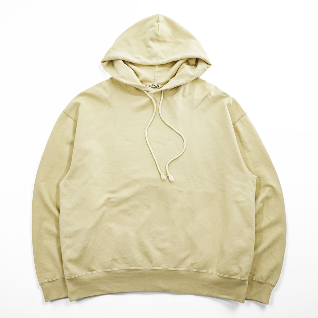 AURALEE 日本製 スーパーソフト スウェット ビッグパーカー SUPER SOFT SWEAT BIG PARKA 3 ベージュ プルオーバー A8SP01GU