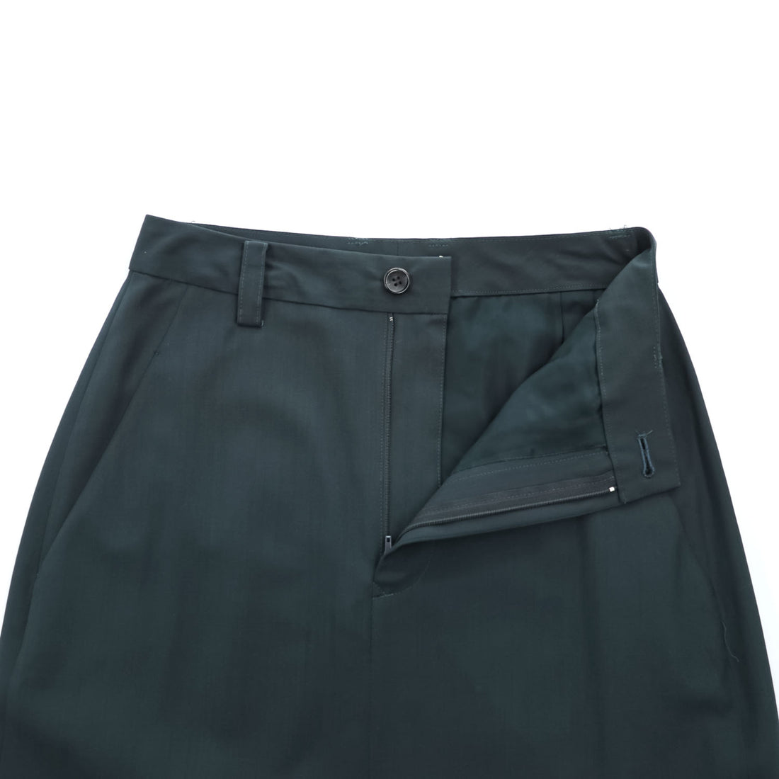 ISSEY MIYAKE Black Cotton Front Slit Maxi Skirt JP L Cupro Lining Made in Japan IM51-FG106