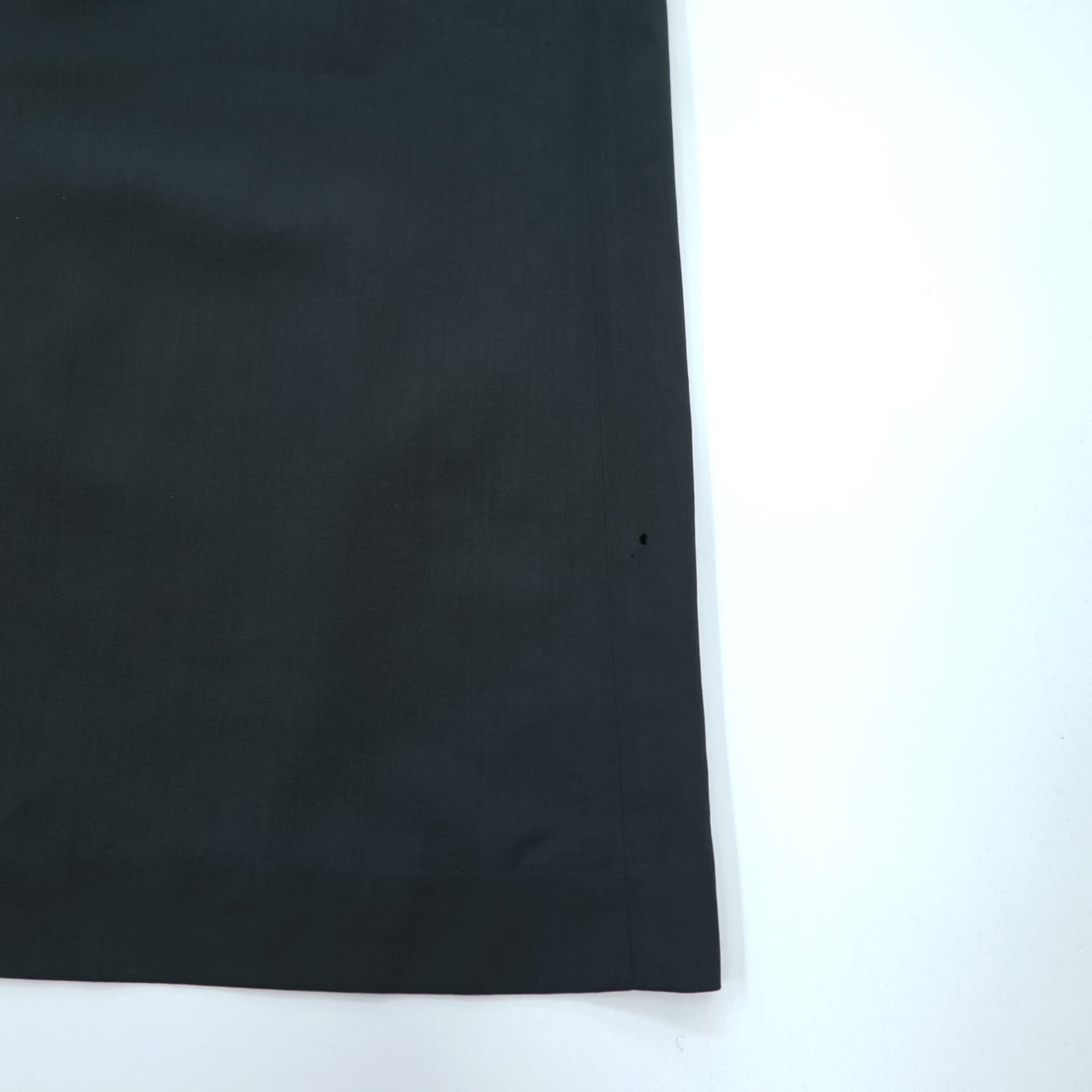 ISSEY MIYAKE Black Cotton Front Slit Maxi Skirt JP L Cupro Lining Made in Japan IM51-FG106