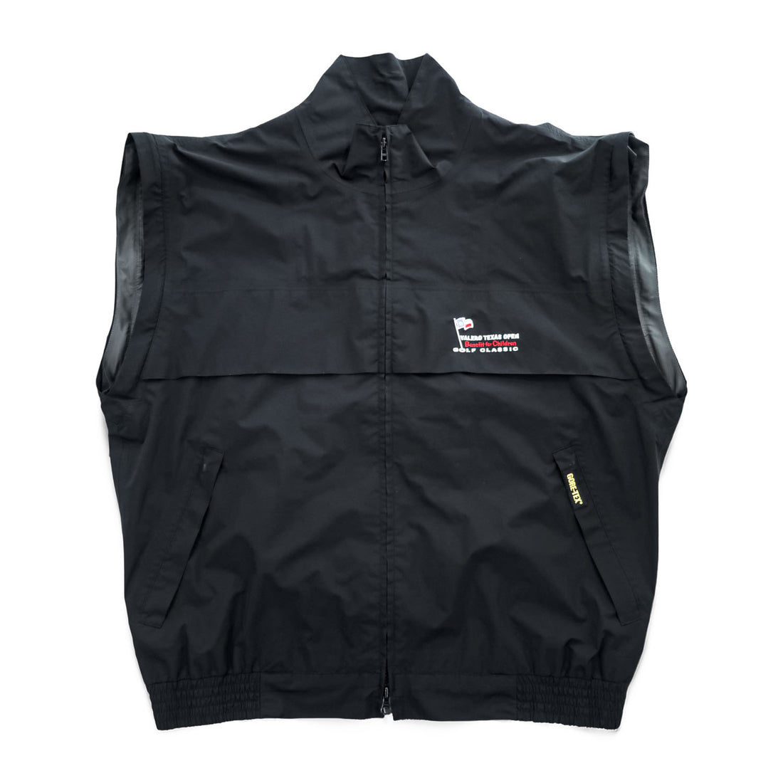 Zero Restriction Gore-Tex Convertible Golf Jacket Black Zip-Off Sleeve Vest Size L