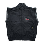Zero Restriction Gore-Tex Convertible Golf Jacket Black Zip-Off Sleeve Vest Size L