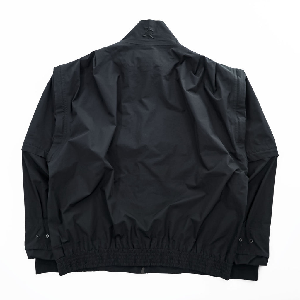 Zero Restriction Gore-Tex Convertible Golf Jacket Black Zip-Off Sleeve Vest Size L