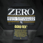 Zero Restriction Gore-Tex Convertible Golf Jacket Black Zip-Off Sleeve Vest Size L