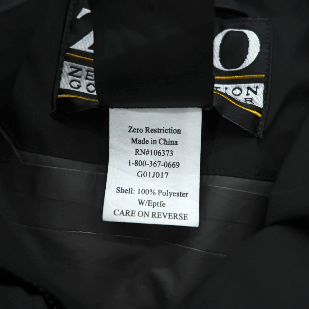 Zero Restriction Gore-Tex Convertible Golf Jacket Black Zip-Off Sleeve Vest Size L