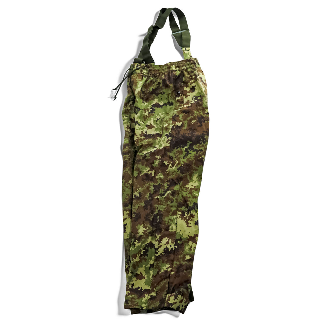 Italian Army E.I. Vegetato Camo Waterproof Overpants Suspenders PTFE Membrane Size 48