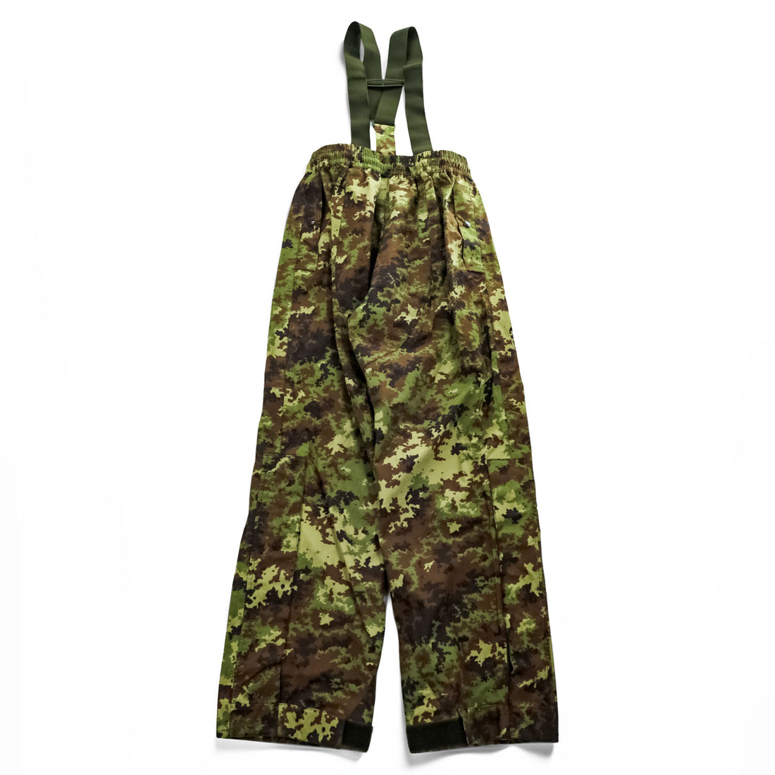 Italian Army E.I. Vegetato Camo Waterproof Overpants Suspenders PTFE Membrane Size 48