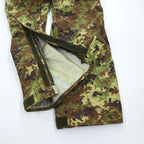 Italian Army E.I. Vegetato Camo Waterproof Overpants Suspenders PTFE Membrane Size 48