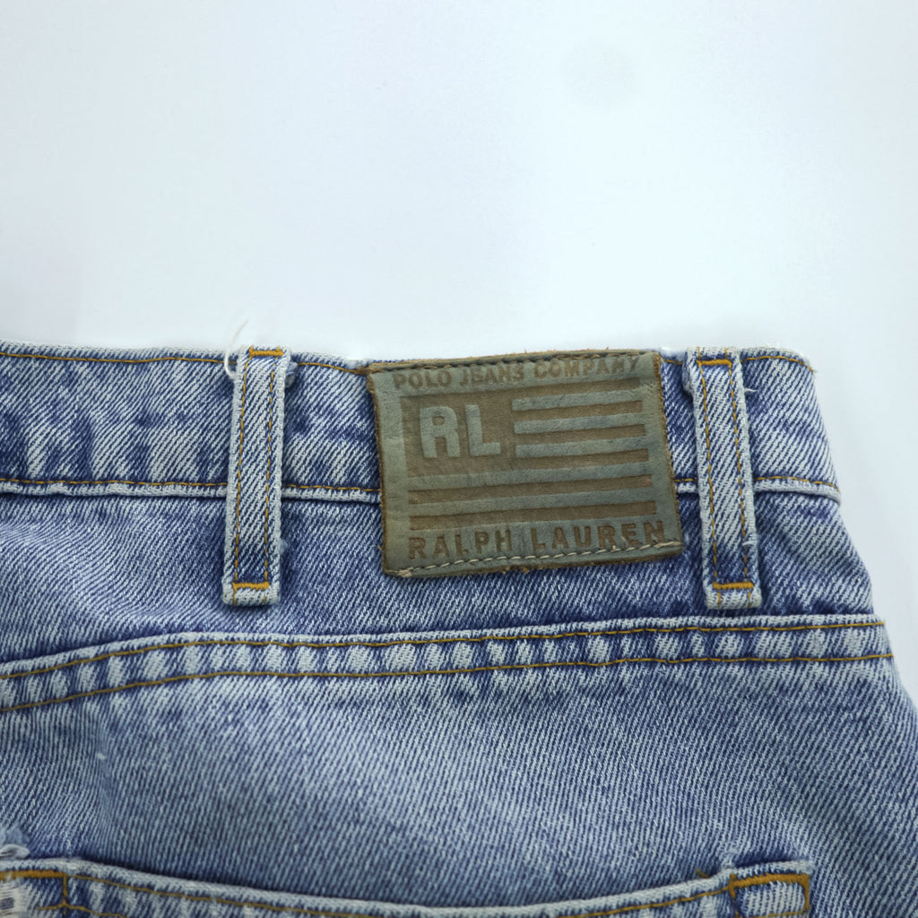 POLO JEANS CO. RALPH LAUREN RL 90年代 ヴィンテージ デニムパンツ ジーンズ XL インディゴ CLASSIC ジッパーフライ レザーパッチ