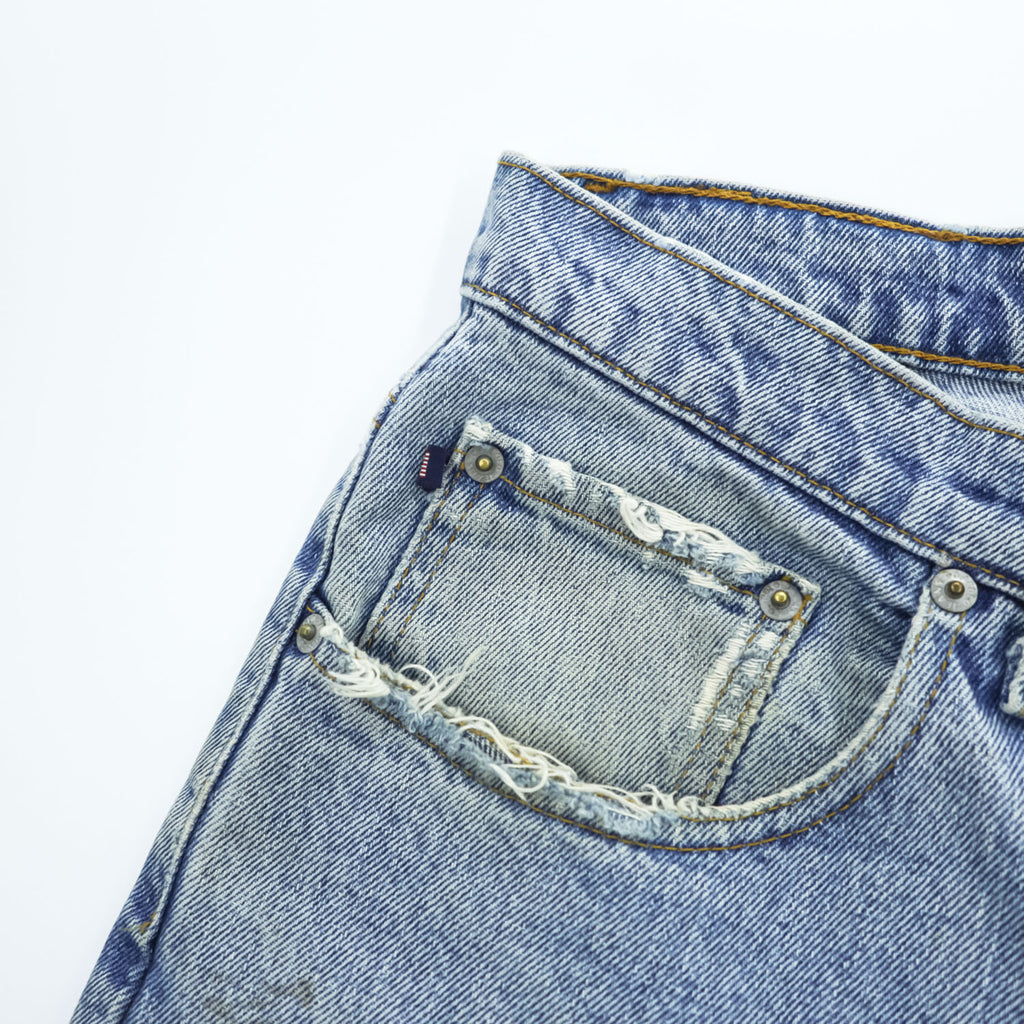 POLO JEANS CO. RALPH LAUREN RL 90年代 ヴィンテージ デニムパンツ ジーンズ XL インディゴ CLASSIC ジッパーフライ レザーパッチ
