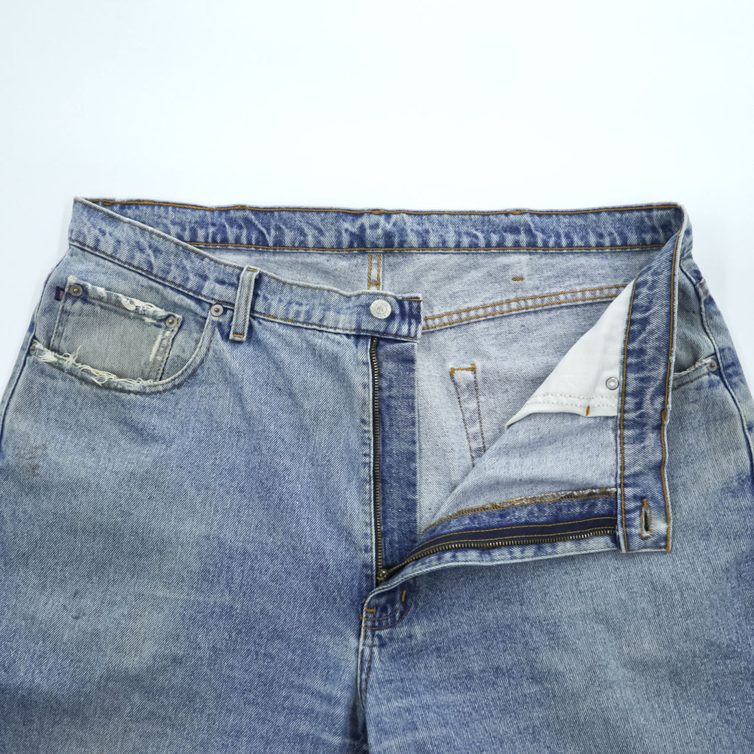POLO JEANS CO. RALPH LAUREN RL 90年代 ヴィンテージ デニムパンツ ジーンズ XL インディゴ CLASSIC ジッパーフライ レザーパッチ